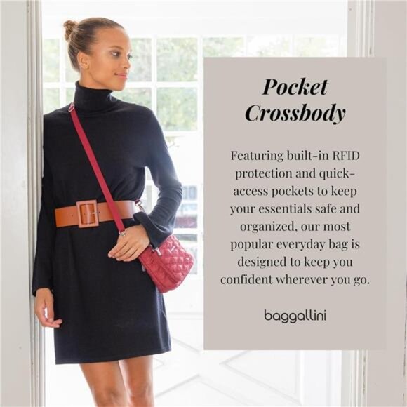 Small Crossbody Bag Women Lightweight Water Resistant Travel Purse with RFID Poc - Picture 2 of 7